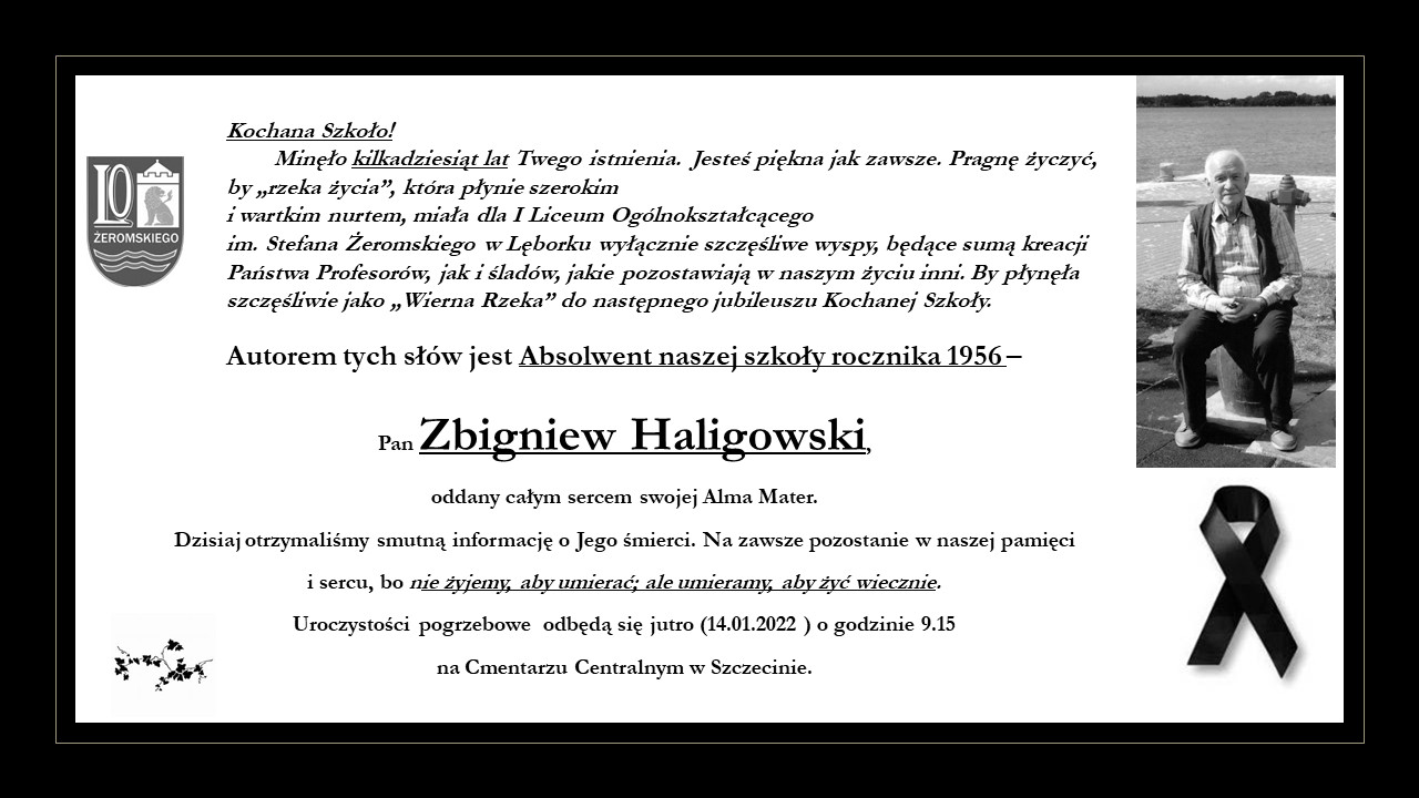 Pożegnanie Zbigniew Halicki