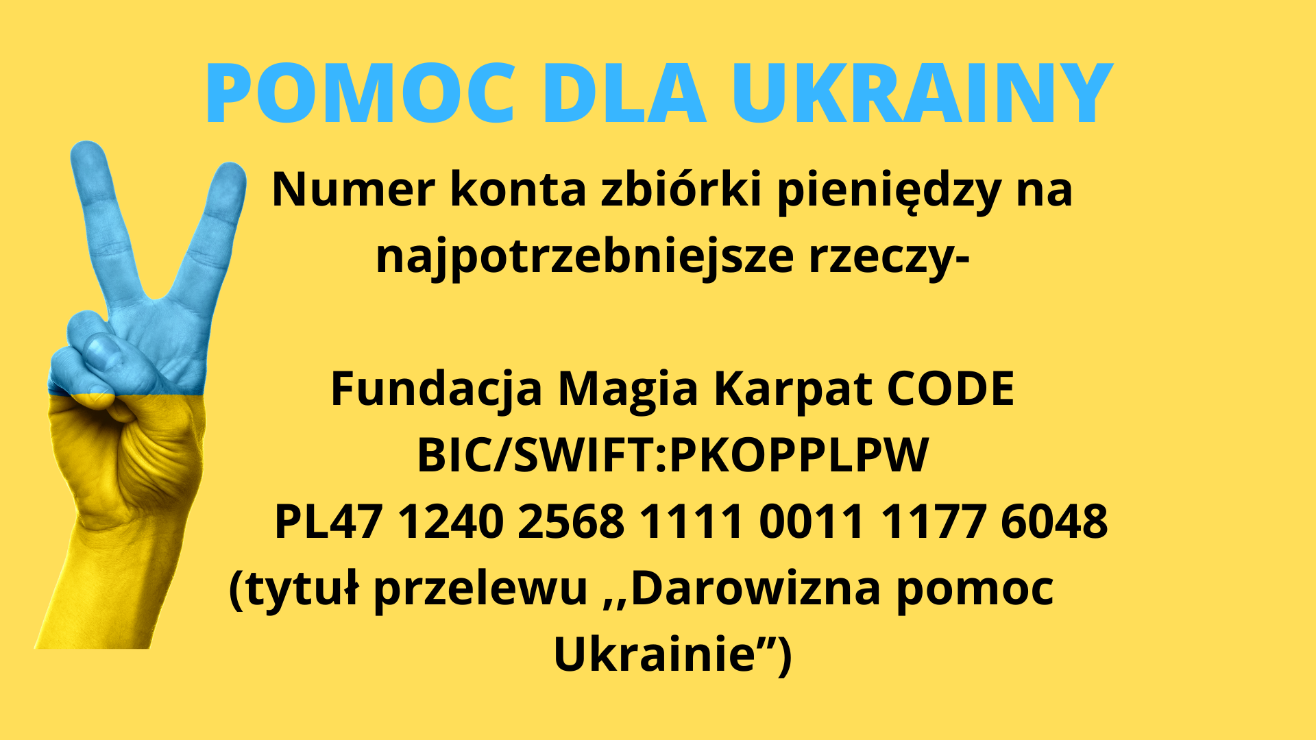 Pomoc dla Ukrainy