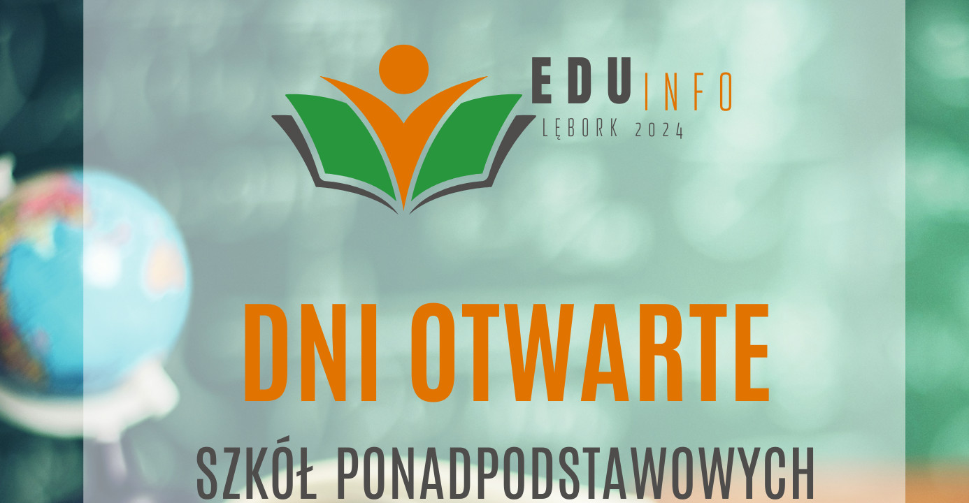 Dni otwarte szkół ponadpodstawowych - plakat informacyjny - intro