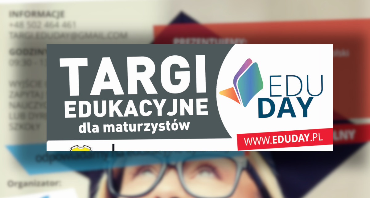 Plakat informacyjny - targi dla maturzystów 