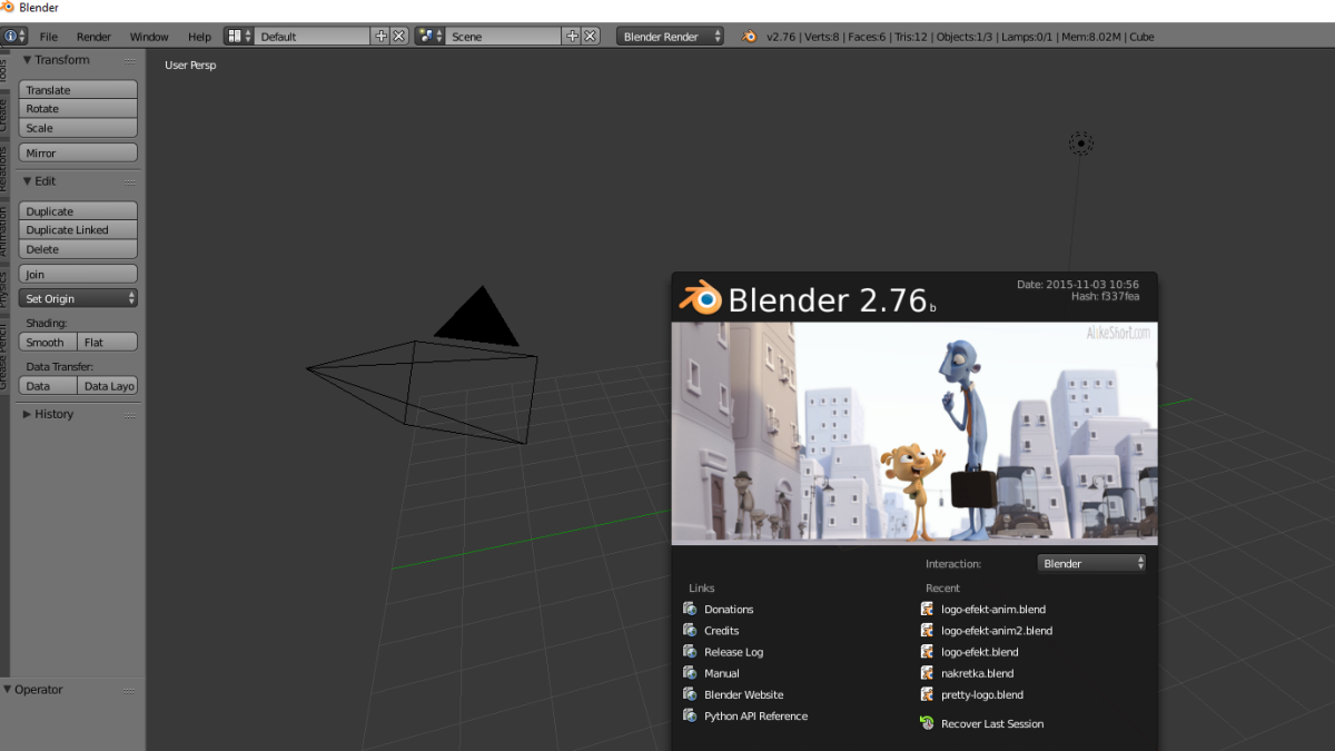 Blender - skróty klawiszowe